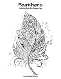 Feathers Coloring Book for Grown-Ups 1 - Paperback