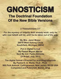 Gnosticism the Doctrinal Foundation of the New Bible Versions - Paperback