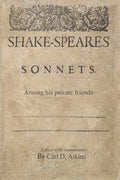 Shakespeare's Sonnets Among His Private Friends - Paperback