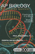 AP Biology Flashcard Quicklet: Flashcards in a Book for Biology Students - Paperback