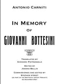 In Memory Of Giovanni Bottesini - Paperback