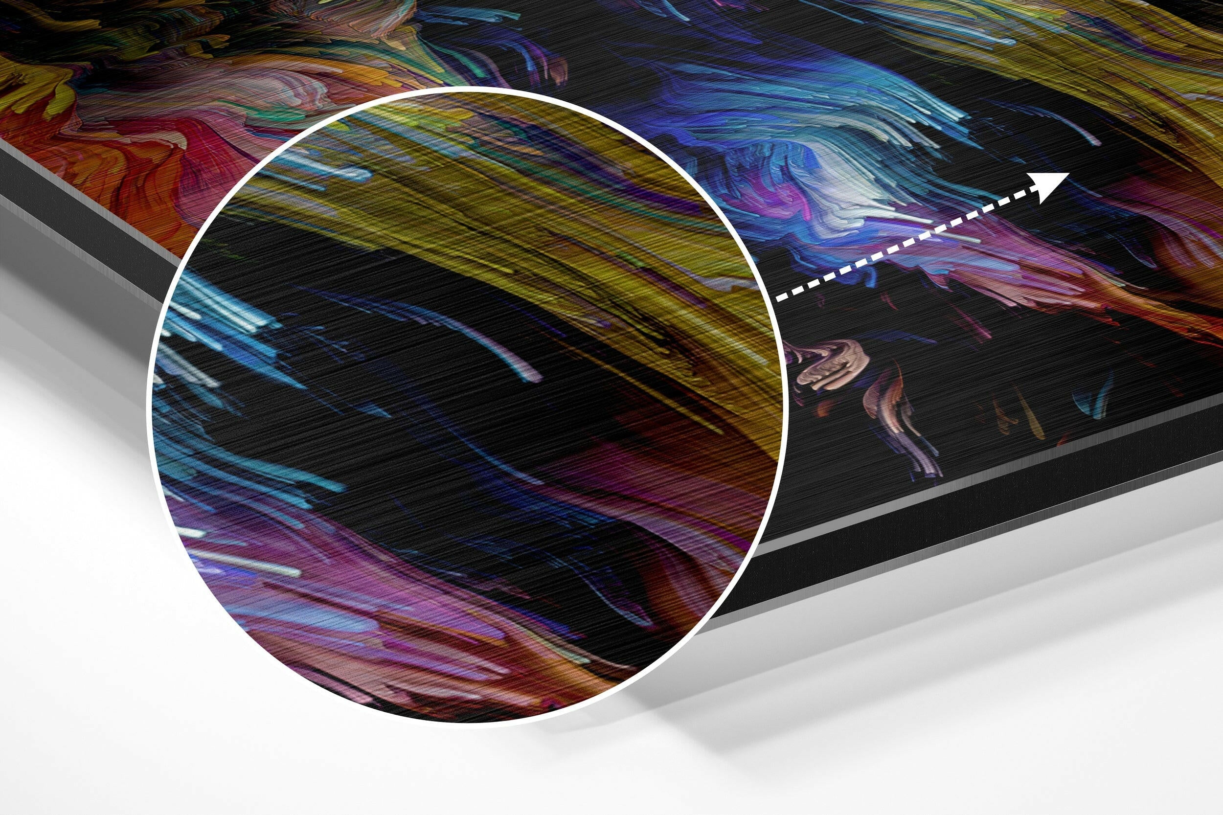 Feel  the Music Brushed Aluminium Dibond Wall Art