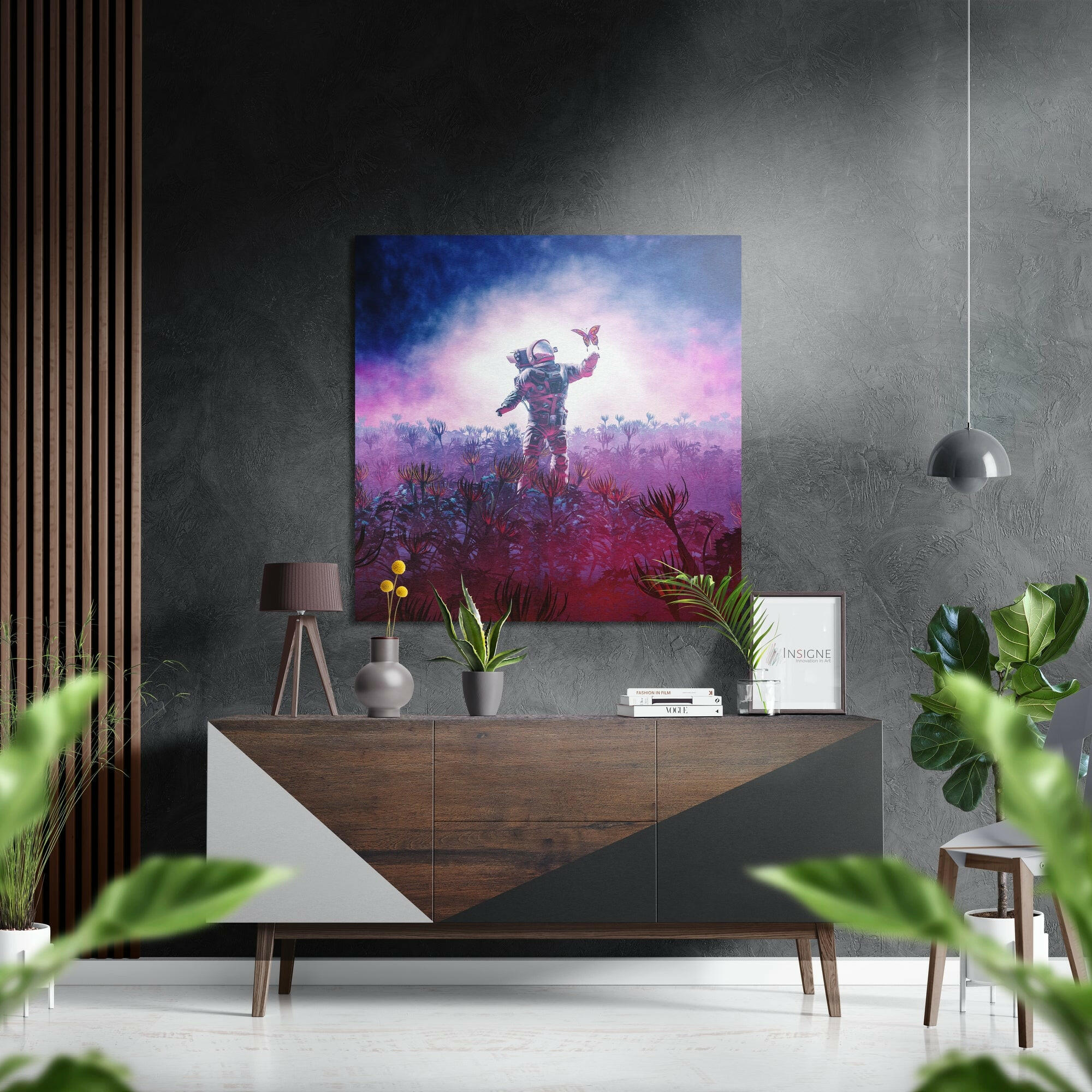 Space Traveller Brushed Aluminium Dibond Wall Art
