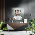 Butterfly Face Brushed Aluminium Dibond Wall Art