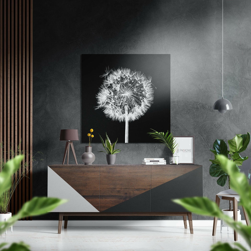 Dandelion Brushed Aluminium Dibond Wall Art