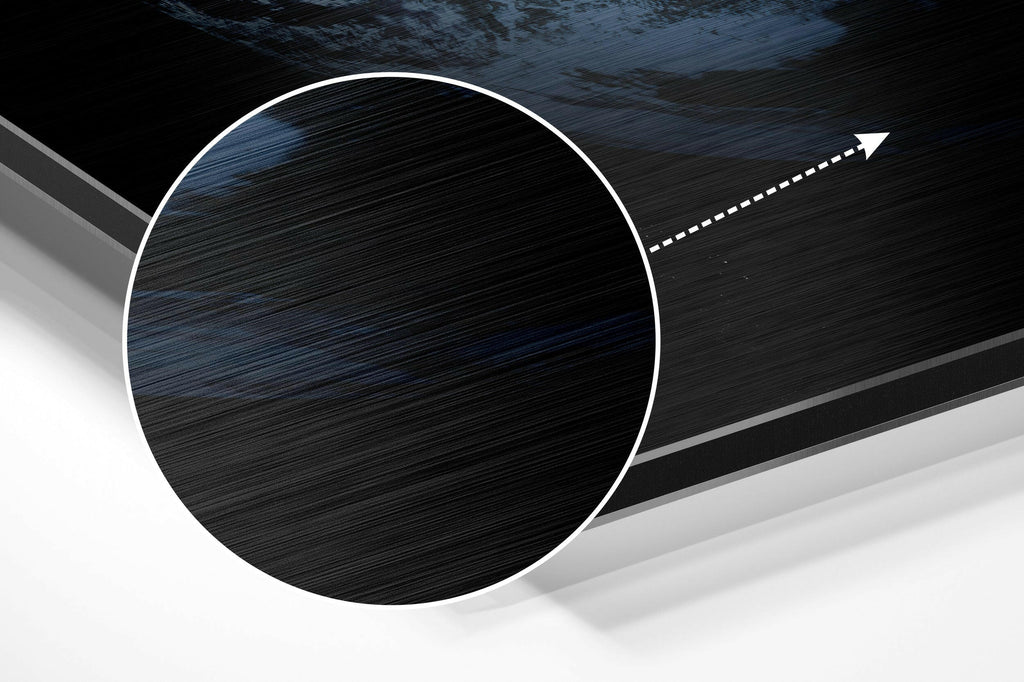 Earth Brushed Aluminium Dibond Wall Art