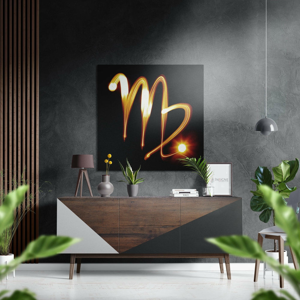 Virgo Brushed Aluminium Dibond Wall Art