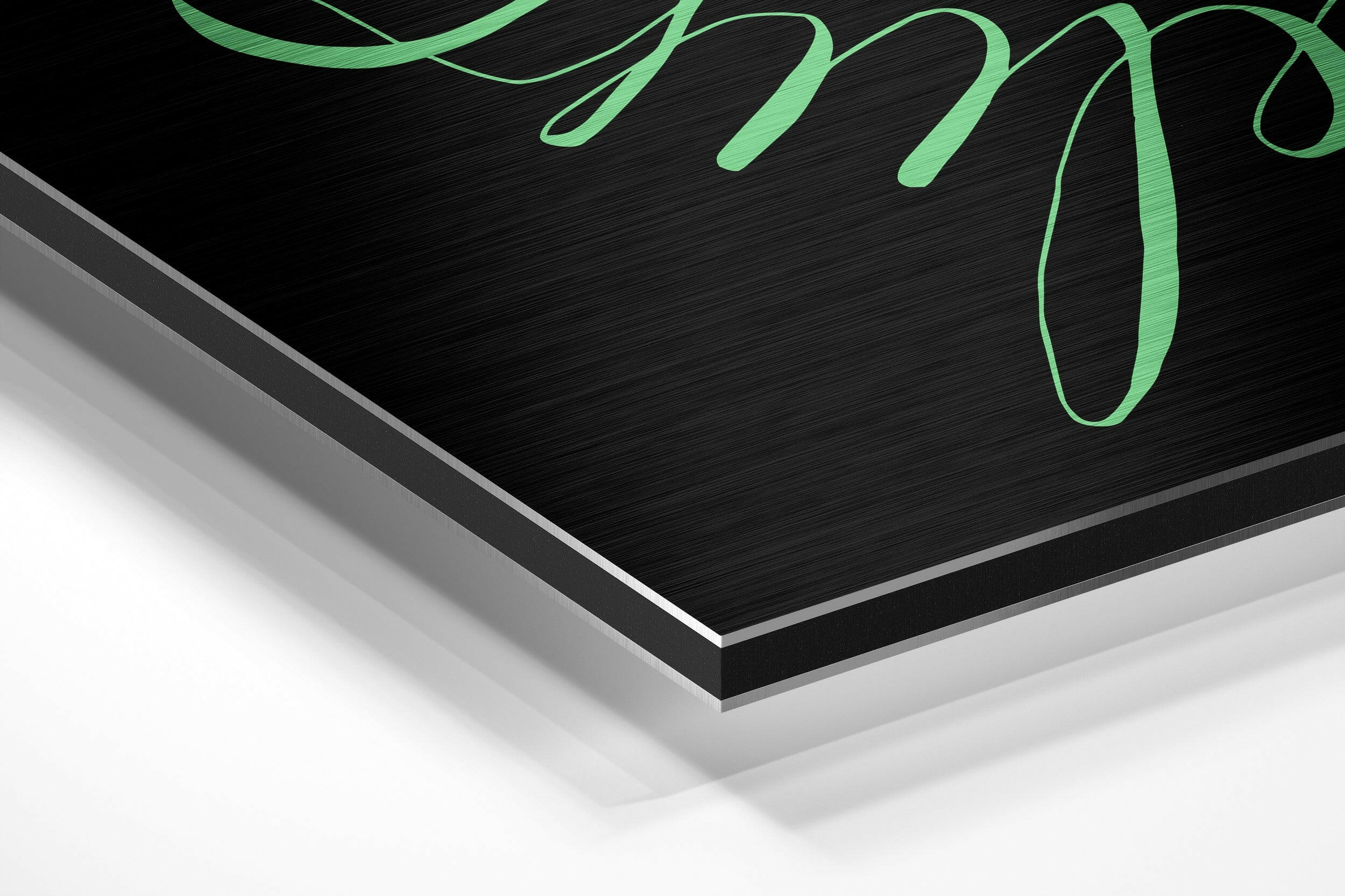Believe in Impossible Brushed Aluminium Dibond Wall Art