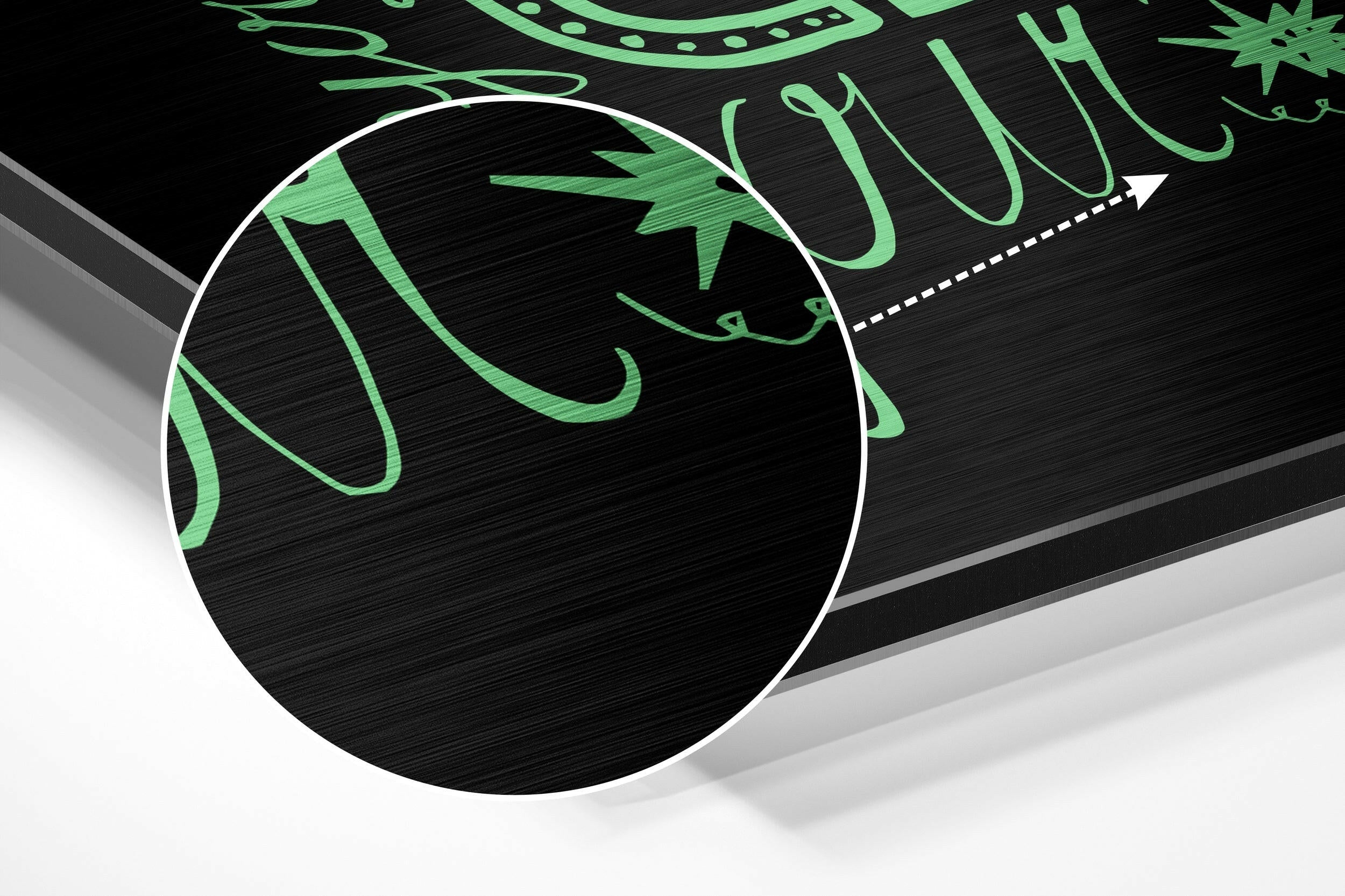 Change Your Thoughts Brushed Aluminium Dibond Wall Art