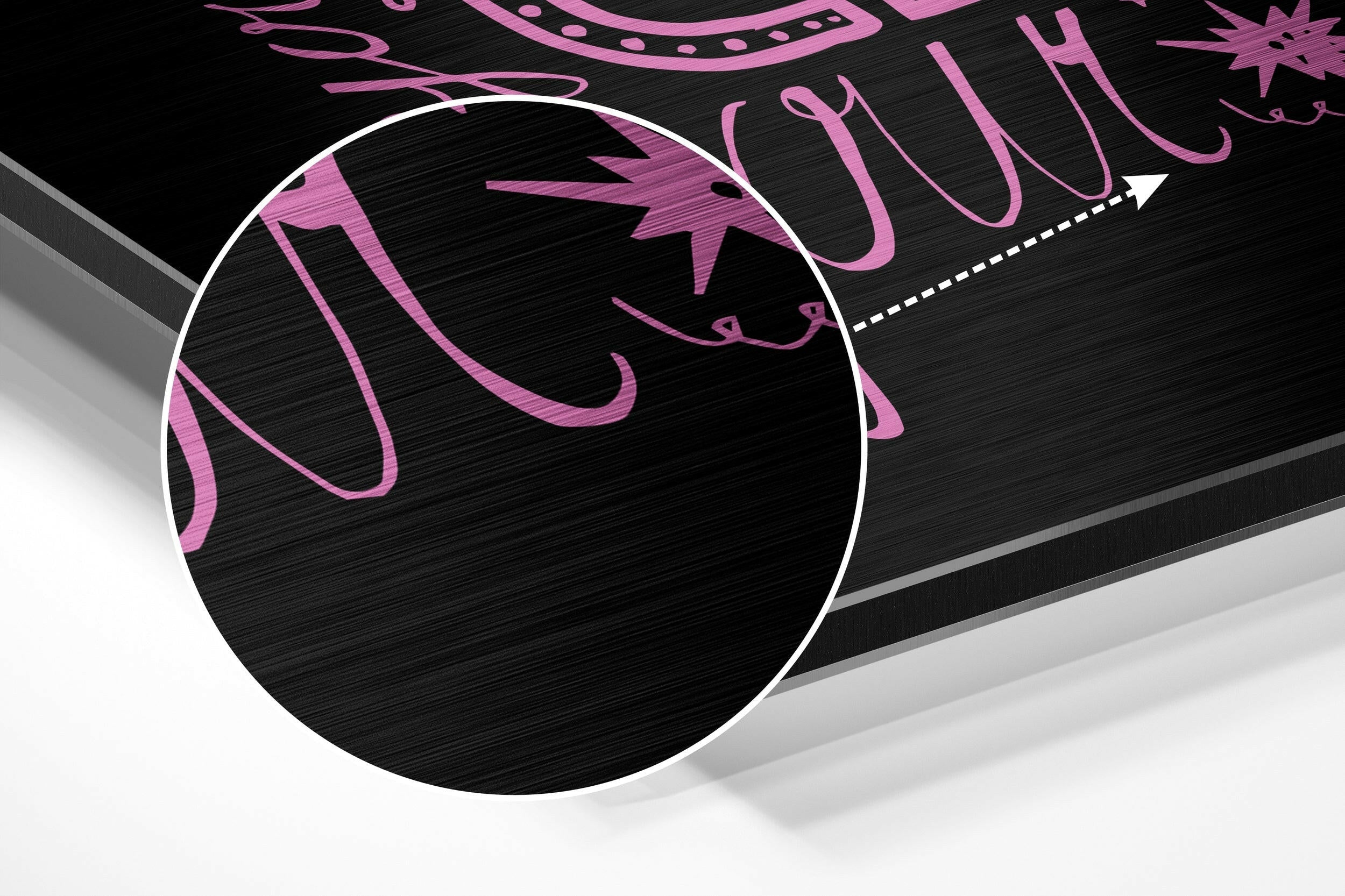 Change Your Thoughts Brushed Aluminium Dibond Wall Art