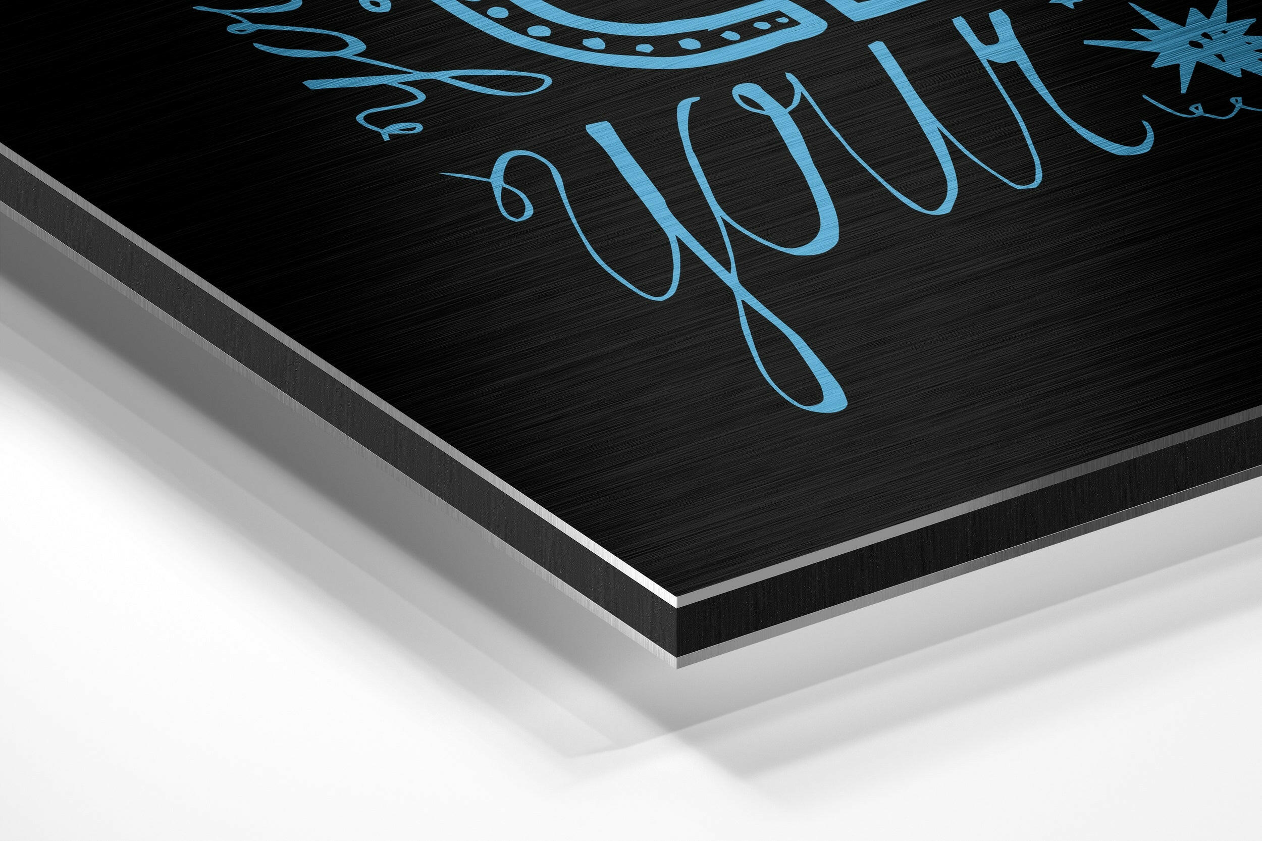Change Your Thoughts Brushed Aluminium Dibond Wall Art