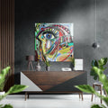 Picasso Style Brushed Aluminium Dibond Wall Art