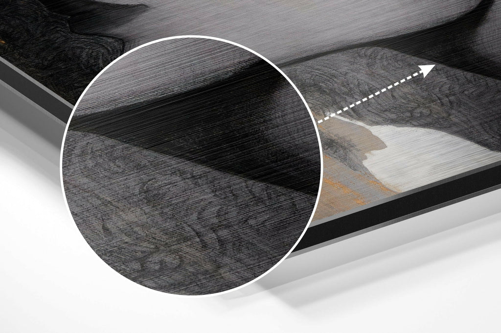 Woman Brushed Aluminium Dibond Wall Art