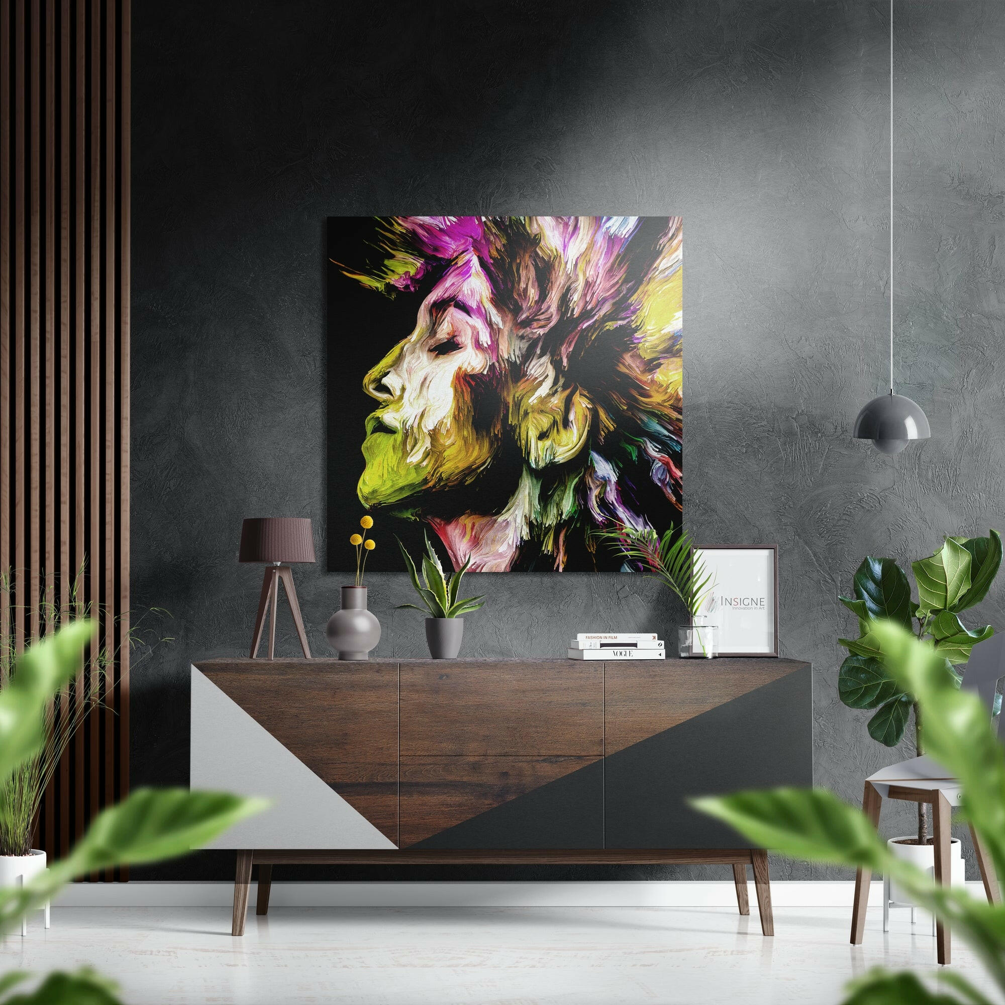 Feel  the Music Brushed Aluminium Dibond Wall Art