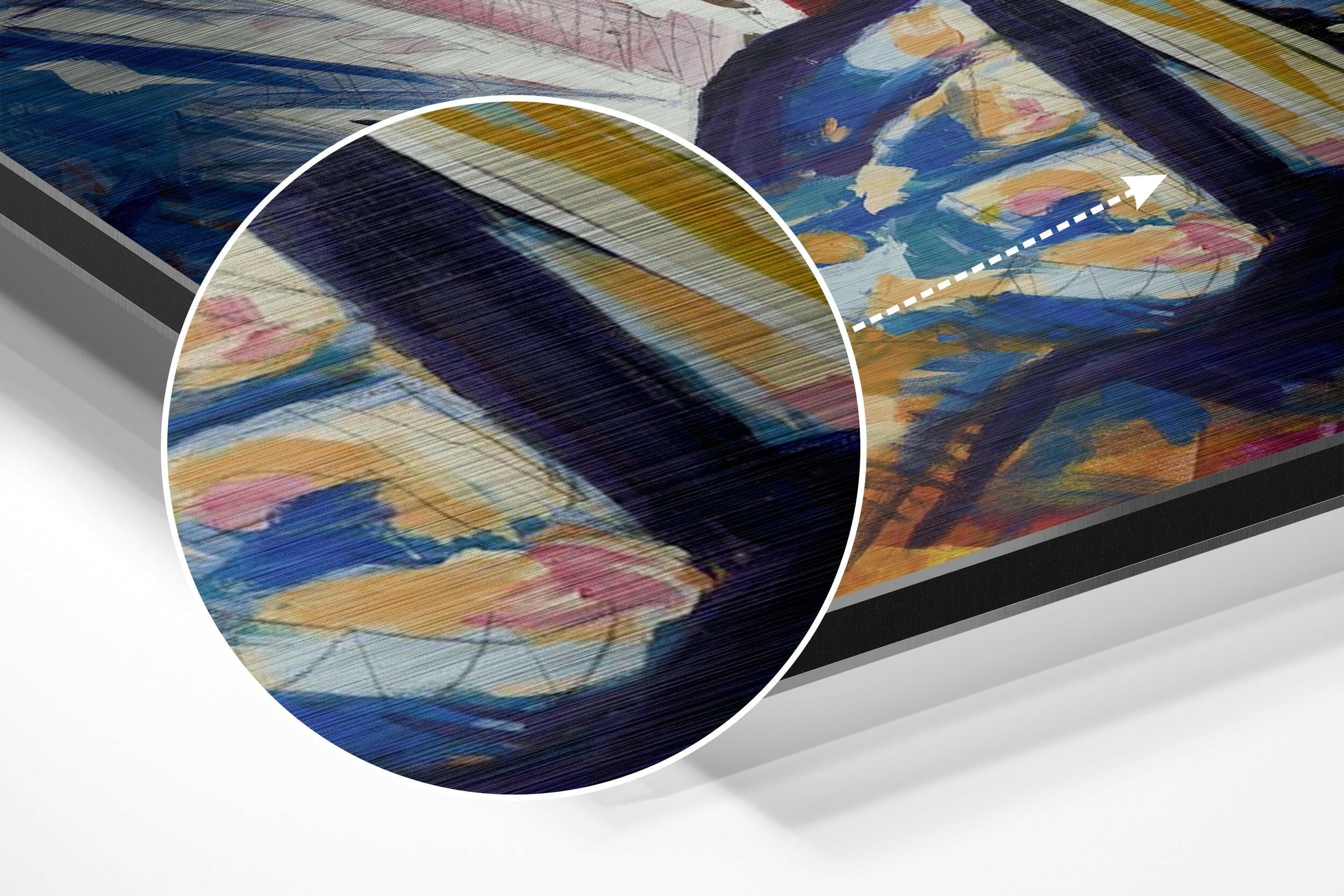 Jazz Brushed Aluminium Dibond Wall Art
