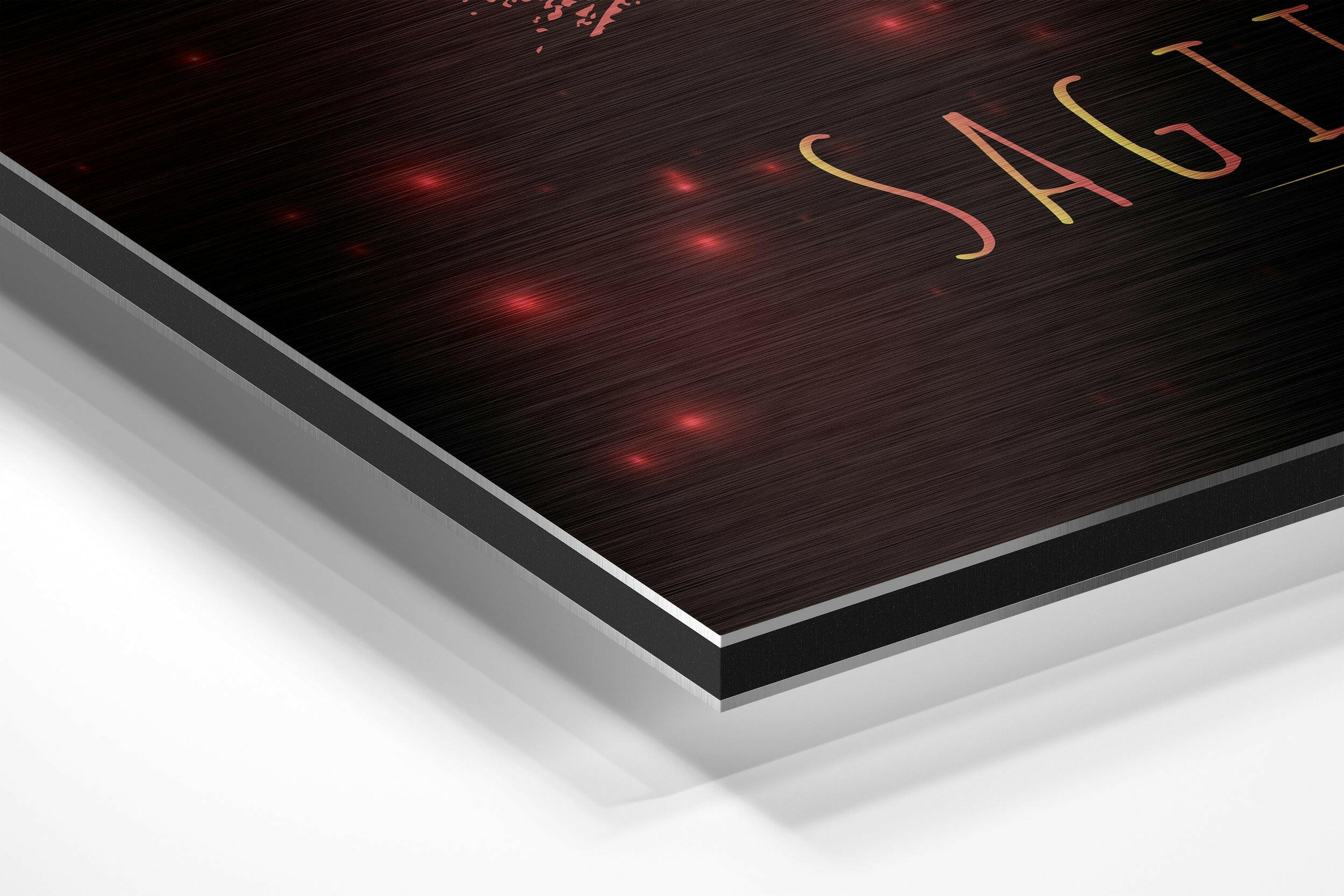 Sagittarius Brushed Aluminium Dibond Wall Art
