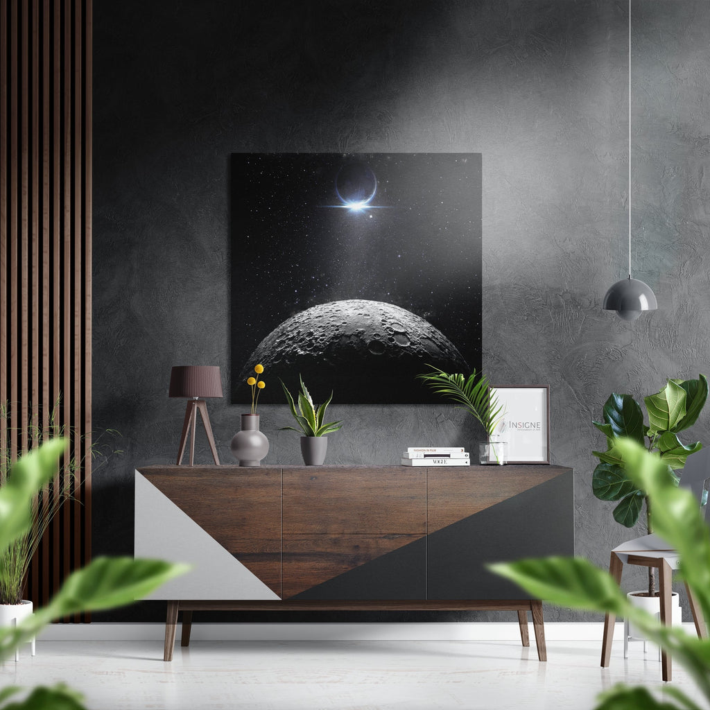 Moon Brushed Aluminium Dibond Wall Art