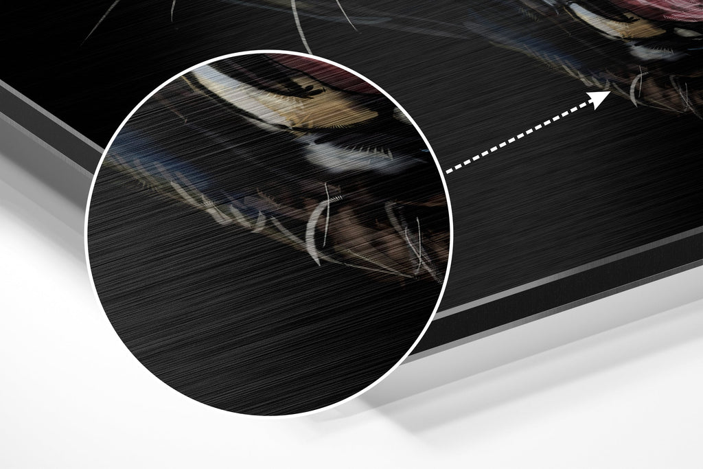 Black Panther Brushed Aluminium Dibond Wall Art