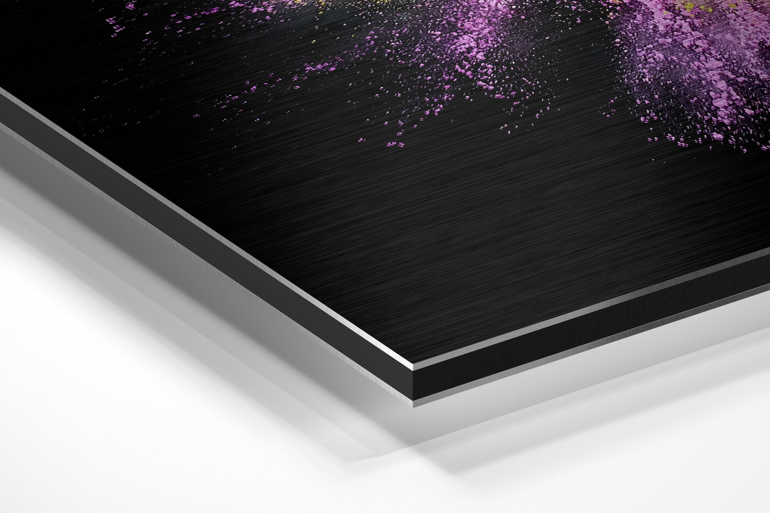 Color Burst Brushed Aluminium Dibond Wall Art