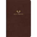 Rvr 1960 Biblia del Ministro, Edición Ampliada, Caoba Piel Fabricada - Bonded Leather