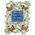 When God Thinks of You He Smiles: Coloring Book - Paperback
