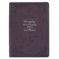 NLT Holy Bible Everyday Devotional Bible for Women New Living Translation, Vegan Leather, Purple Debossed - Leather