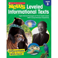 Scholastic News Leveled Informational Texts: Grade 3: High-Interest Passages at Three Lexile Levels with Comprehension Questions - Paperback