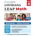 LEAP Test Prep: 8th Grade Math Practice Workbook and Full-length Online Assessments: LEAP Study Guide - Paperback