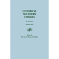 Historical Southern Families. in 23 Volumes. Volume XXII - Paperback
