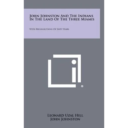 John Johnston And The Indians In The Land Of The Three Miamis: With Recollections Of Sixty Years - Hardcover