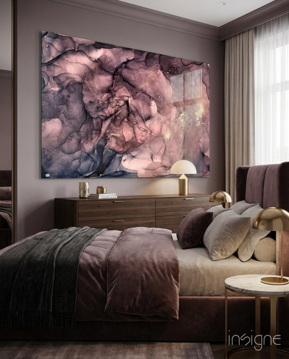 Abstract Depth Glass Wall Art