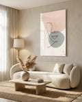 Abstract Shapes Glass Wall Art