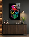 Skull Glass Wall Art