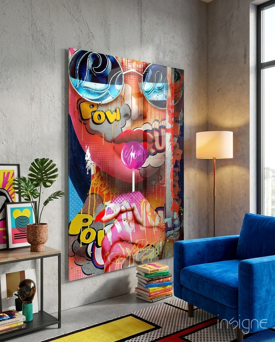 Lollipop Glass Wall Art