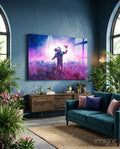Land of Butterflies Glass Wall Art