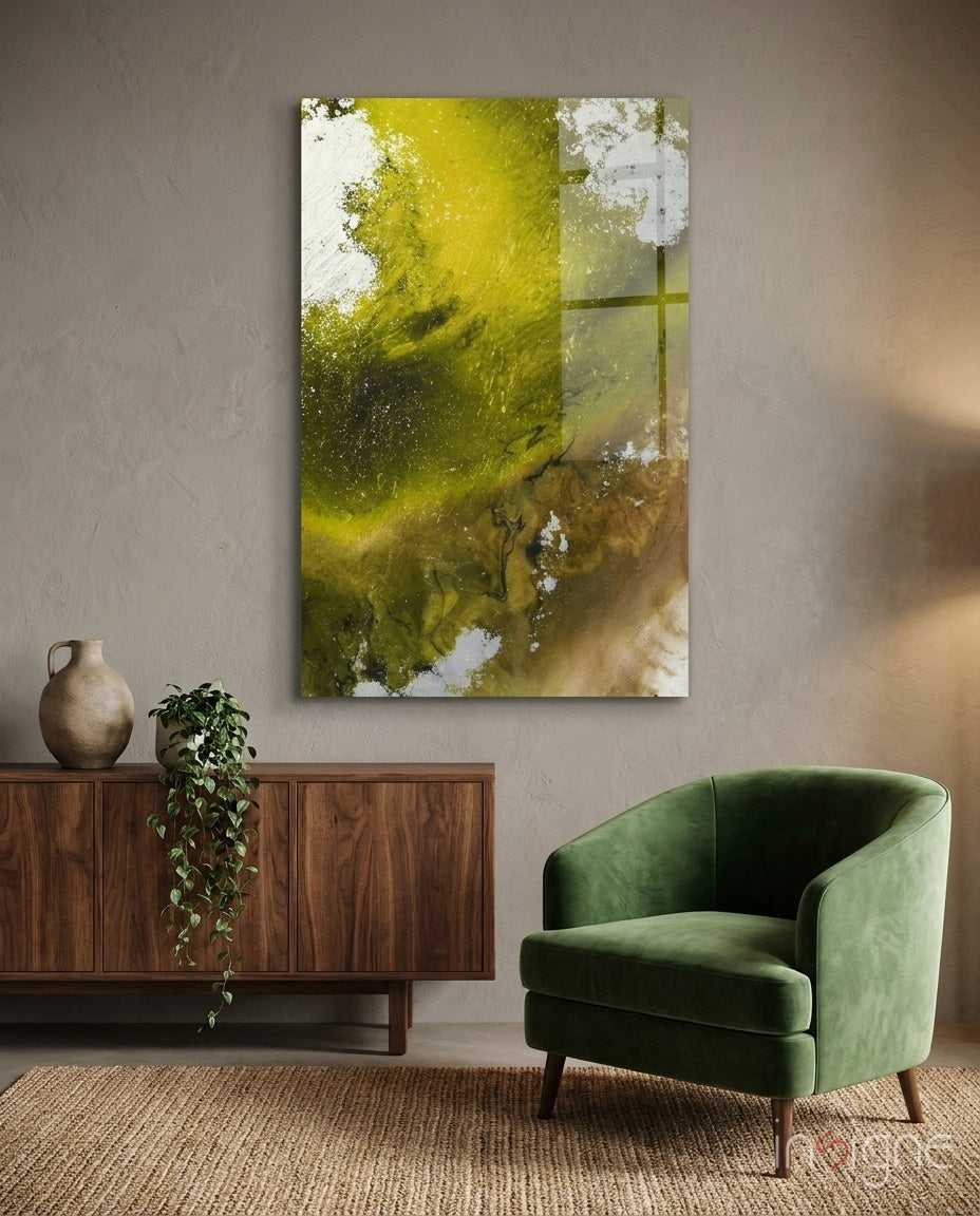 Colors of Abstraction Glass Wall Art