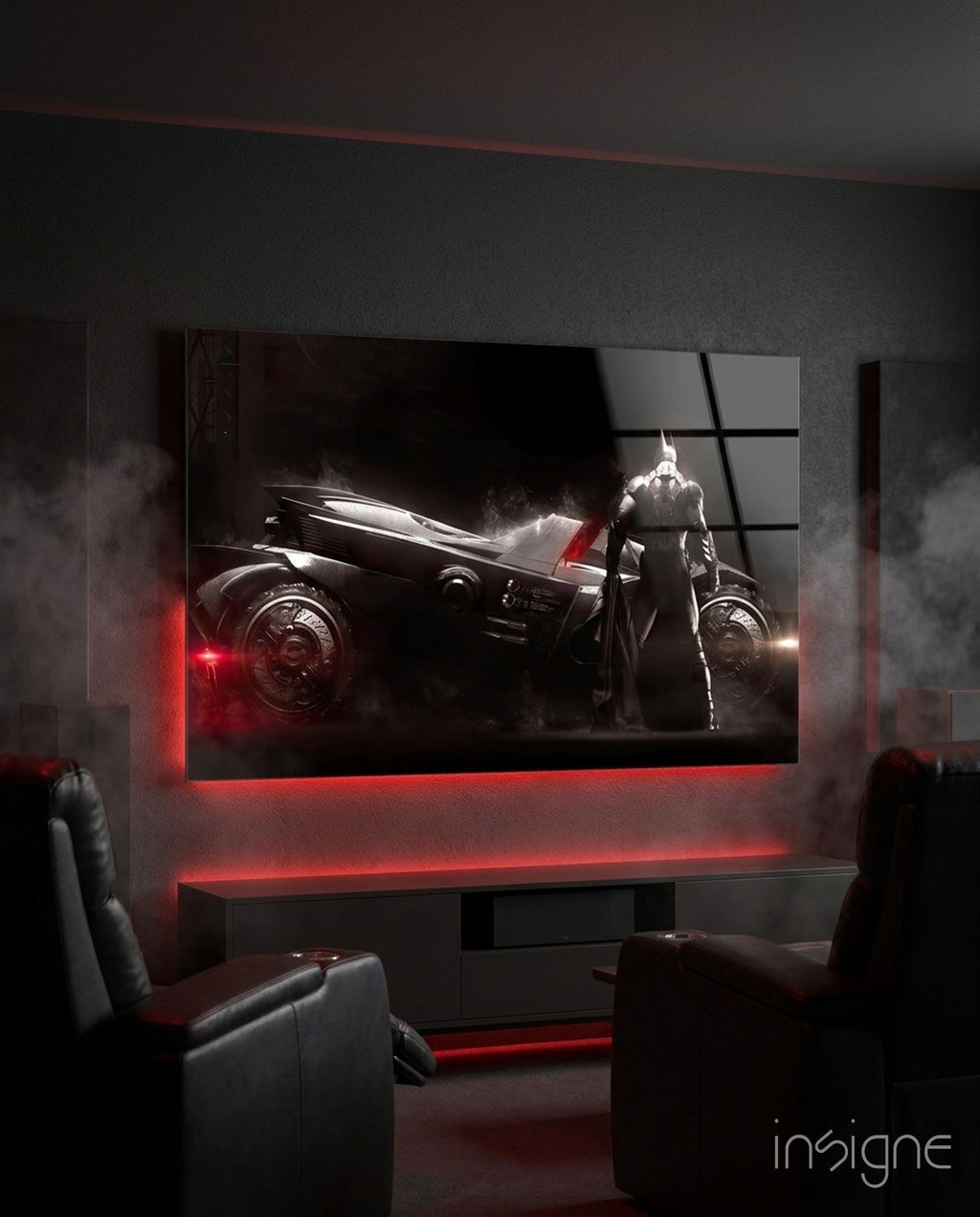 Batmobile Glass Art