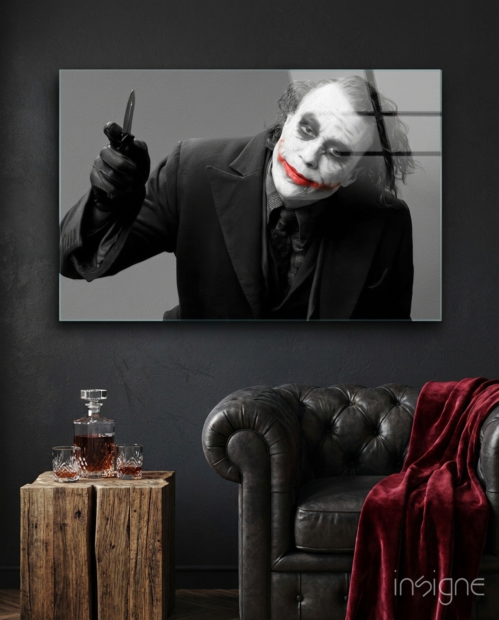 Joker Glass Art