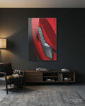 Ferrari’s Red Glass Wall Art