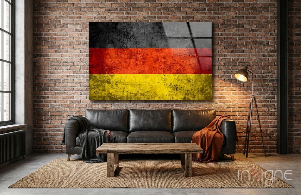 Flag of Germany Glass Wall Art
