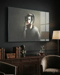 Masks Glass Wall Art