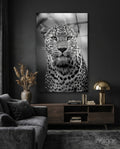Leopard Glass Wall Art