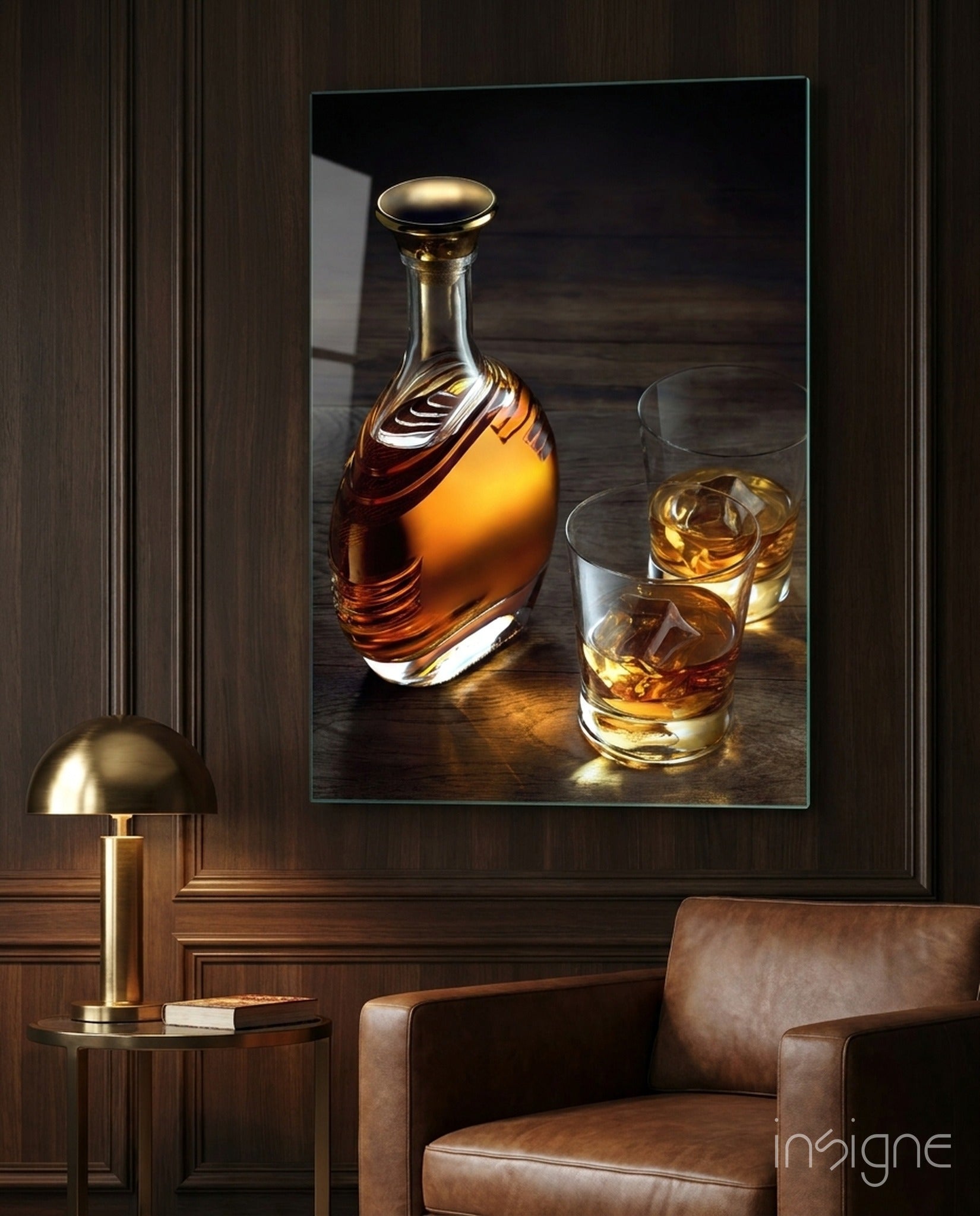 Whiskey Glass Wall Art