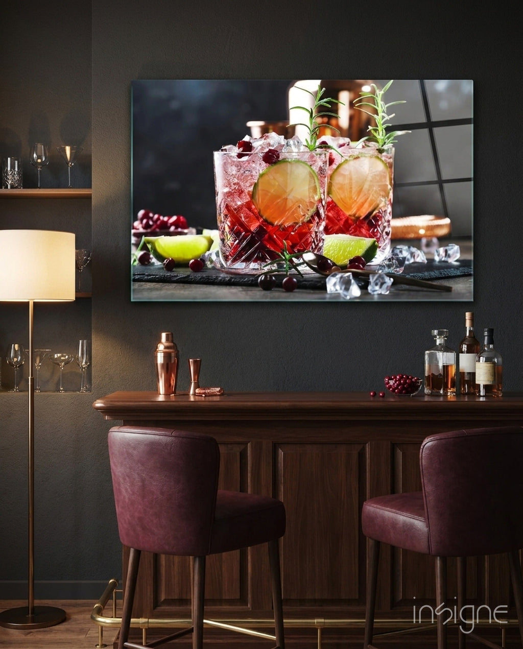 Whiskey Glass Wall Art