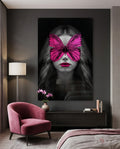 Butterfly Eyes Glass Wall Art
