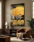 Zebras Glass Wall Art