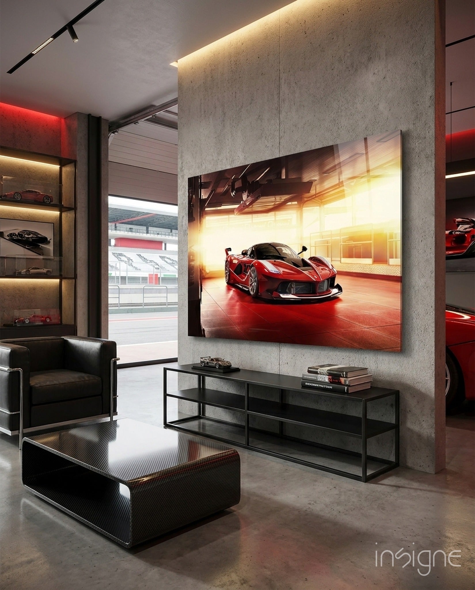 Ferrari FXX K Glass Wall Art