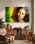 Bob Marley Glass Wall Art