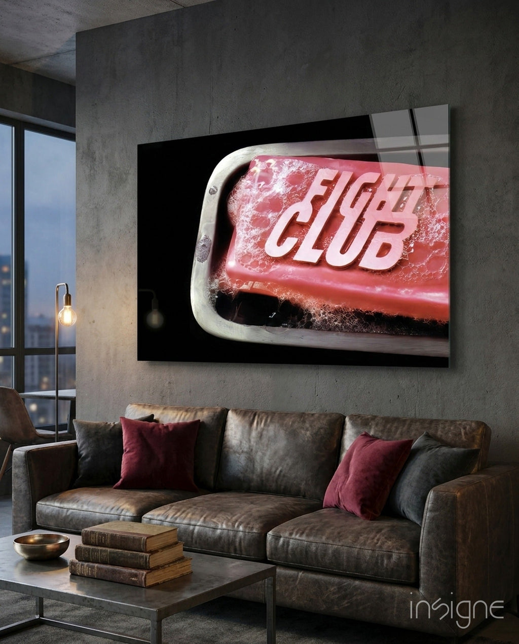 Fight Club Glass Wall Art