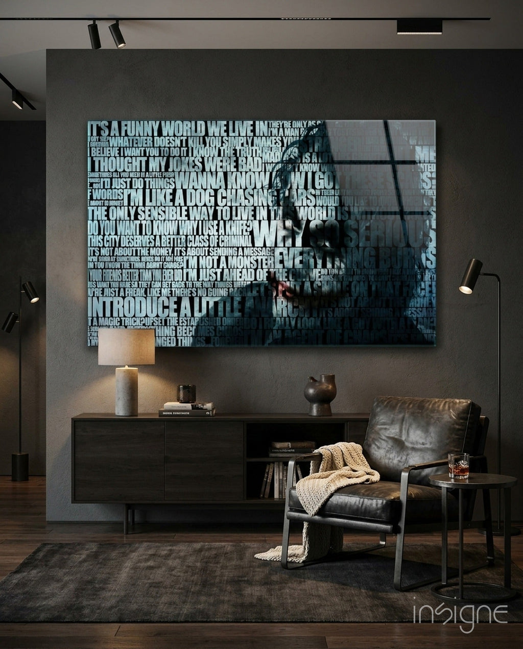 Joker Glass Wall Art